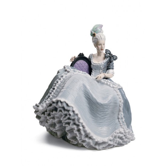 Figura de porcelana de Lladró Dama Rococó en el Baile