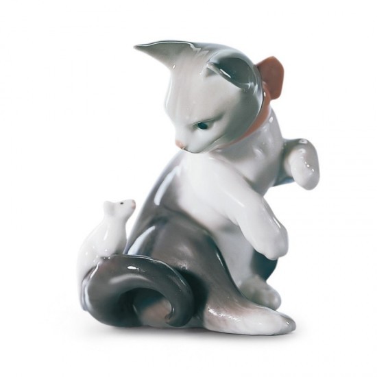 Figura de porcelana de Lladró Gatito pasmado