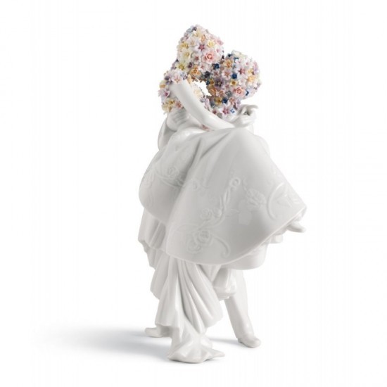 Figura de porcelana de Lladró Amor II (flores)