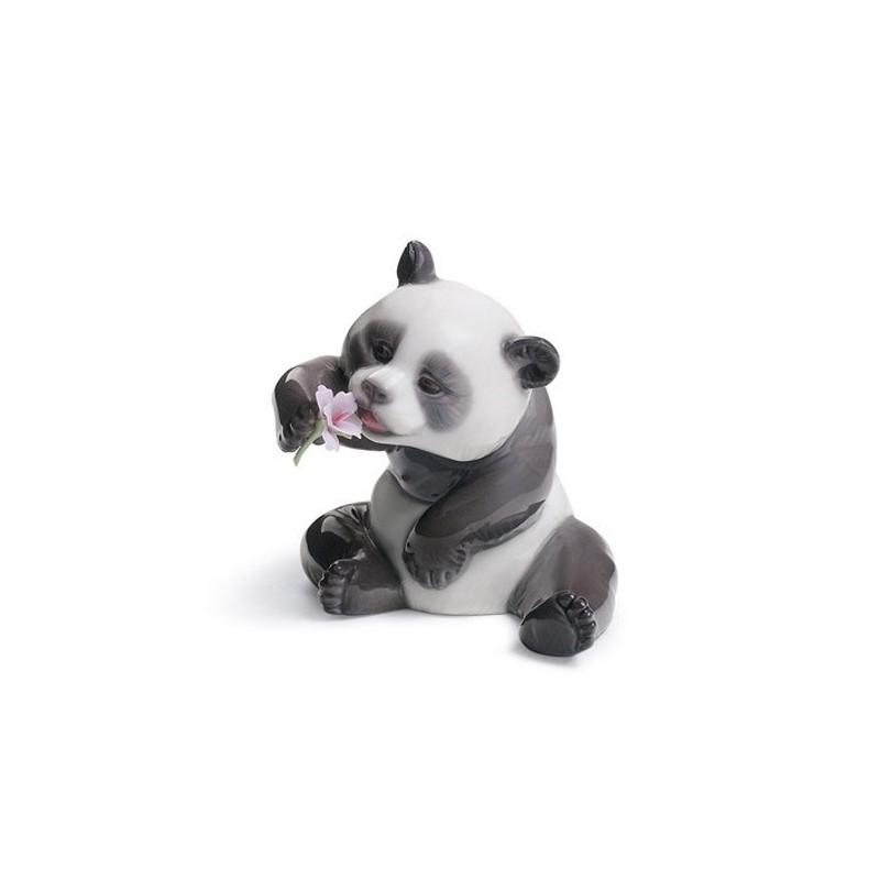 Figura de porcelana de Lladró Panda Feliz