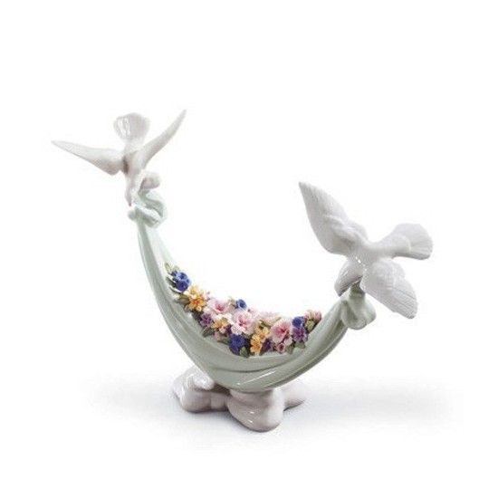 Figura de porcelana de Lladró Flores del Cielo