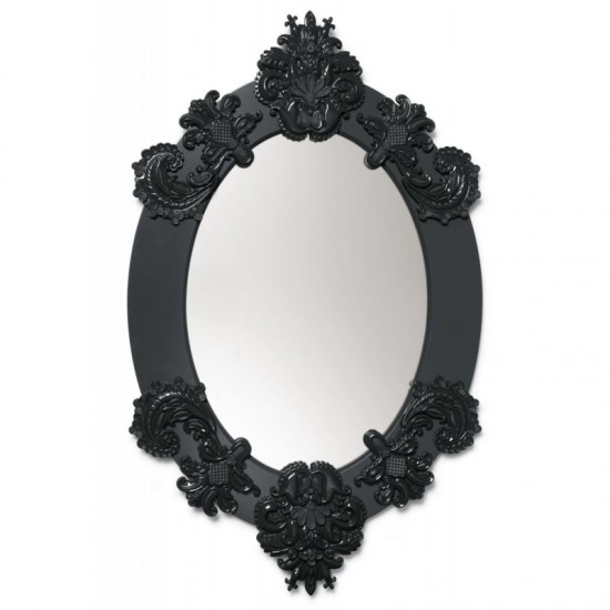 Espejo ovalado (negro)