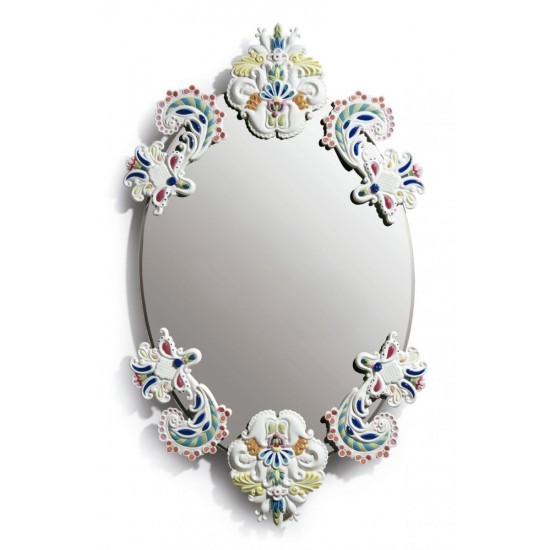 Espejo oval sin marco (multicolor)