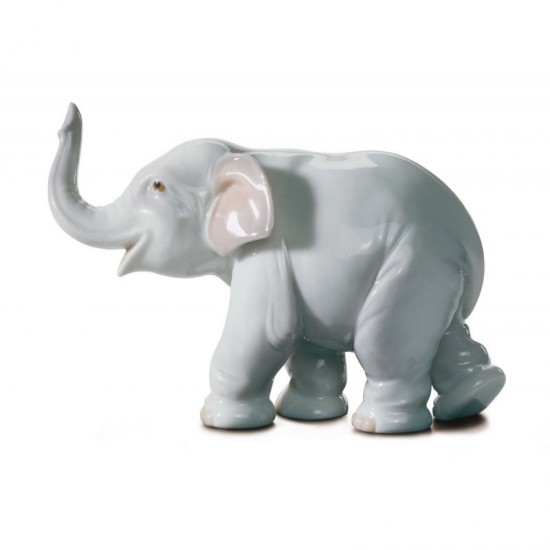 Figura de porcelana de Lladró Elefante de la suerte