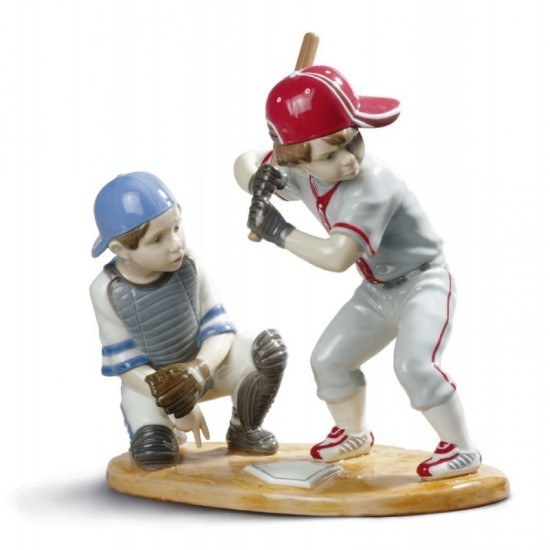 Figura de porcelana de Lladró Jugadores de béisbol