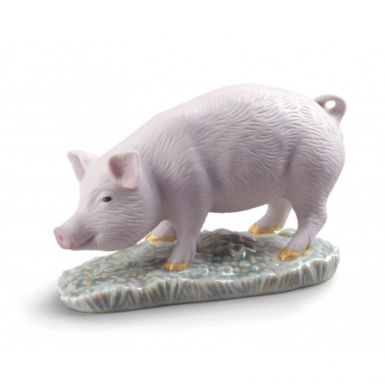 Figura de porcelana de Lladró El Cerdo-Mini