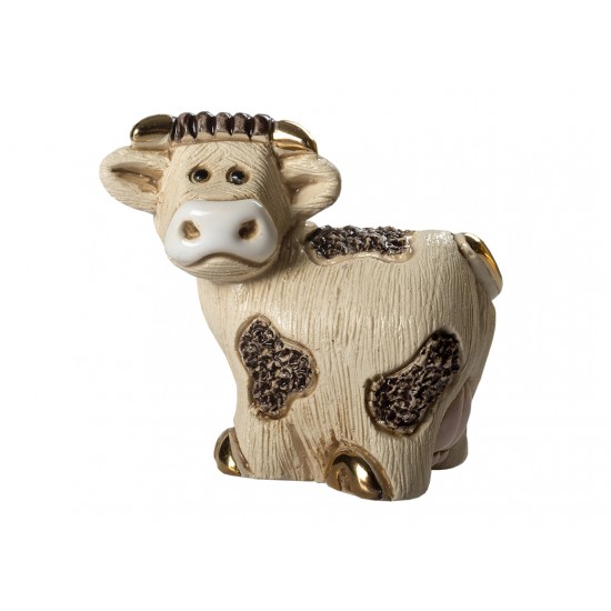 Figura de cerámica de una vaca