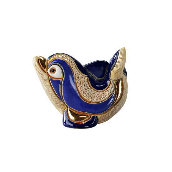 Figura de cerámica de un delfin