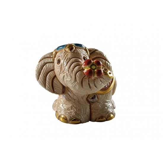 Figurine en céramique d'un éléphant indien