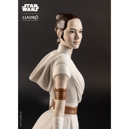 Lladró porcelain figure_Star Wars Rey_face detail