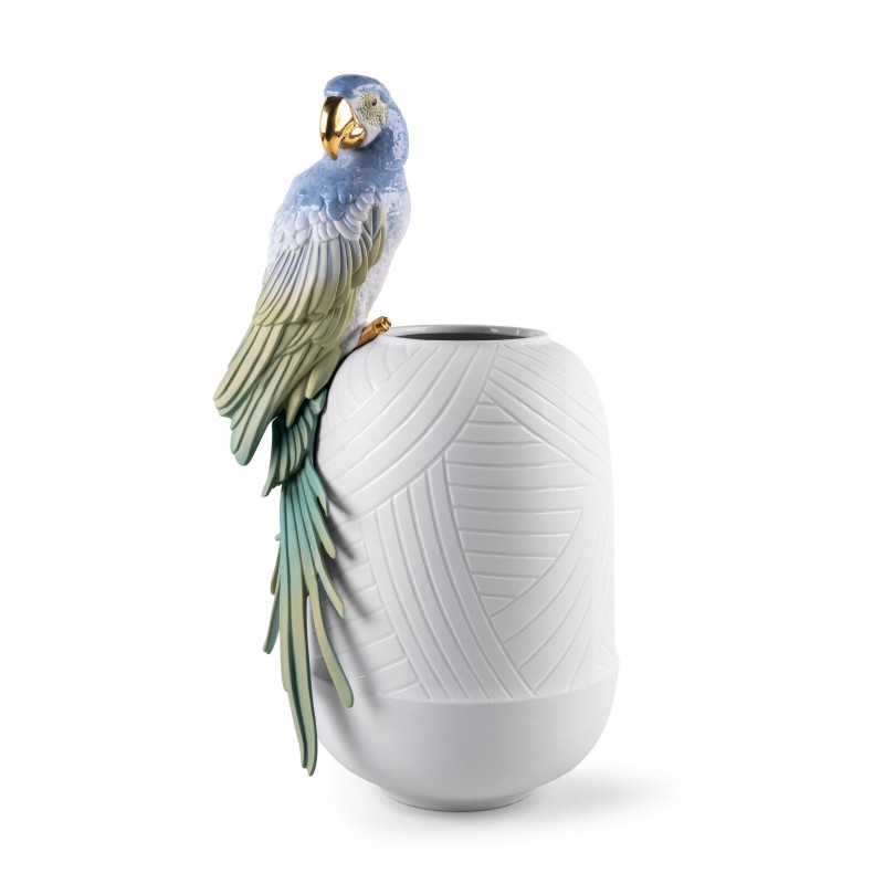 Vase en porcelaine Lladró Macaw