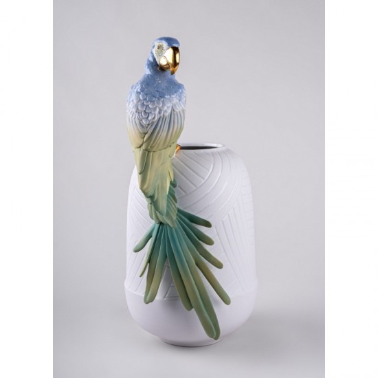 Vase en porcelaine Lladró Macaw