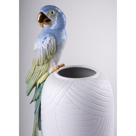 Vase en porcelaine Lladró Macaw