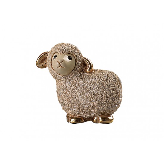 Figure en céramique d'un mouton. Fait à la main.