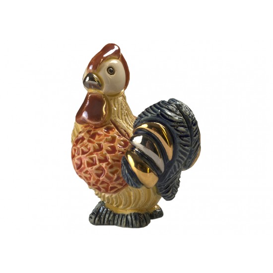 Ceramic figure of a rooster. Handmade.