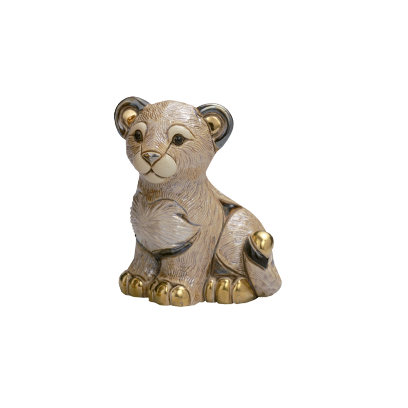 Ceramic lion child. Ceramic Animals De Rosa