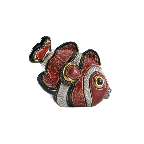 Mini ceramic clown fish. Ceramic Animals De Rosa