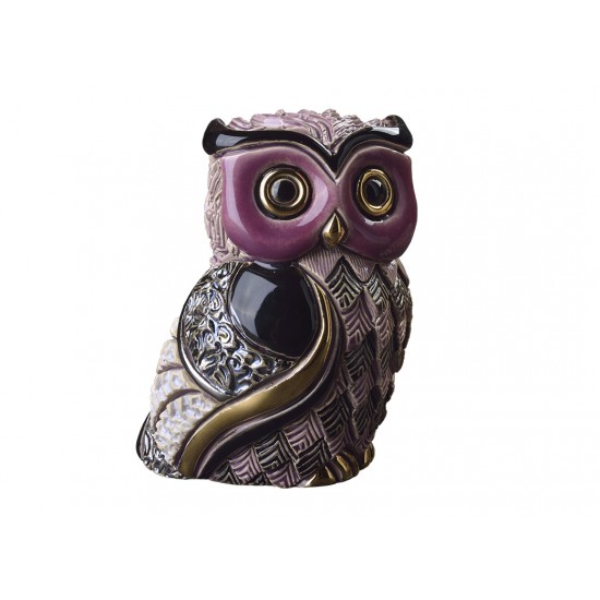 Long-eared owl. Ceramic Animals De Rosa
