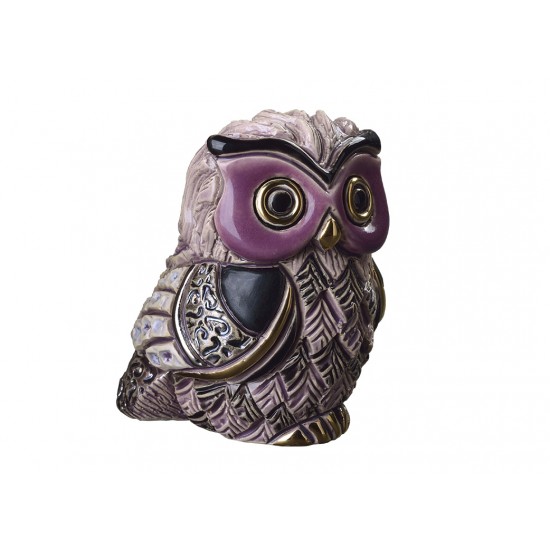 Long-eared owl chick. Ceramic Animals De Rosa