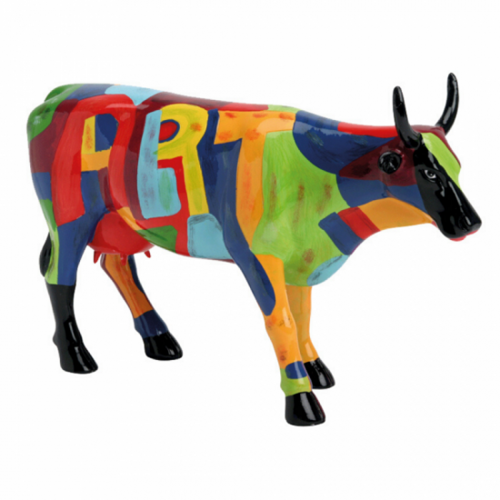 Art of America vaca de de CowParade de Kansas City_Figuras de colección