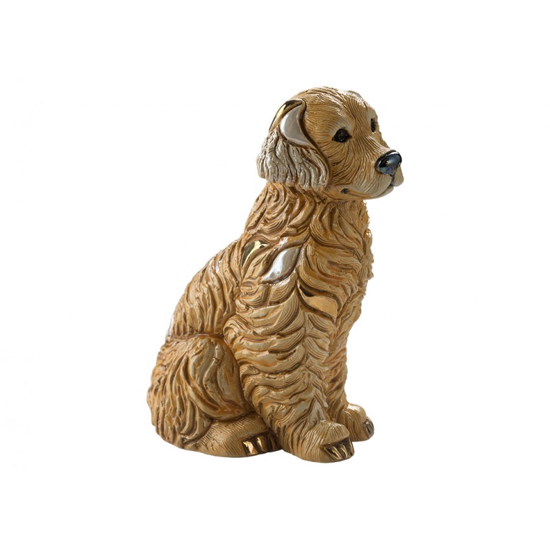 Figura de cerámica Golden retriever