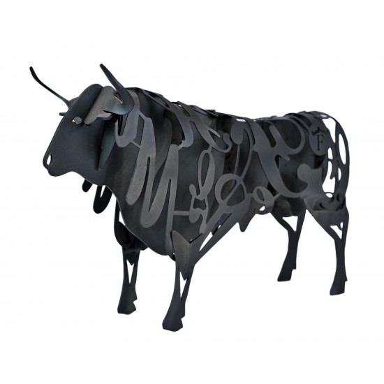 Escultura de metal Toro Forjasport Nergo_vista 2