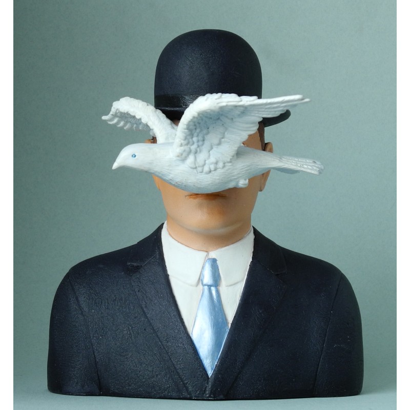 Hombre con sombrero de hongo, Autor René Magritte