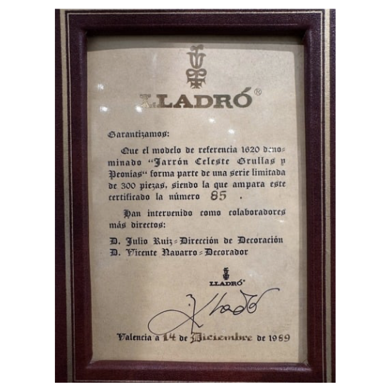 Jarrón Pavo Real