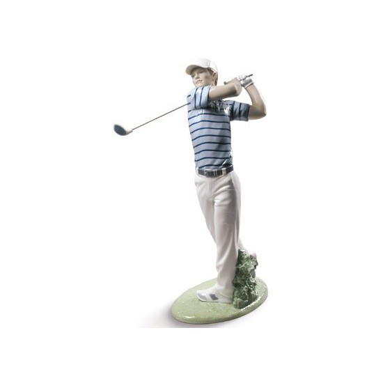 Figura de porcelana de Lladró Campeón de Golf