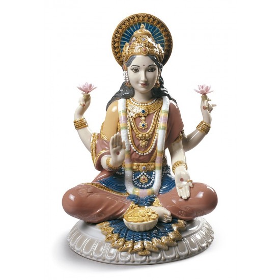 Figura de porcelana Lladró Diosa Lakshmi