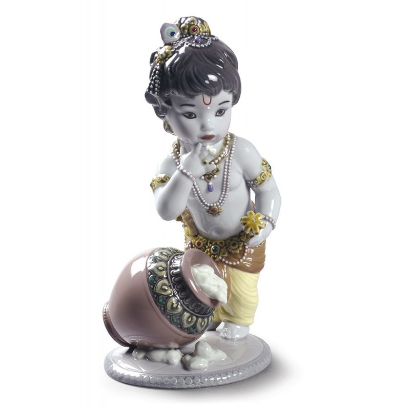Figura de porcelana Lladró Krishna Butterthief