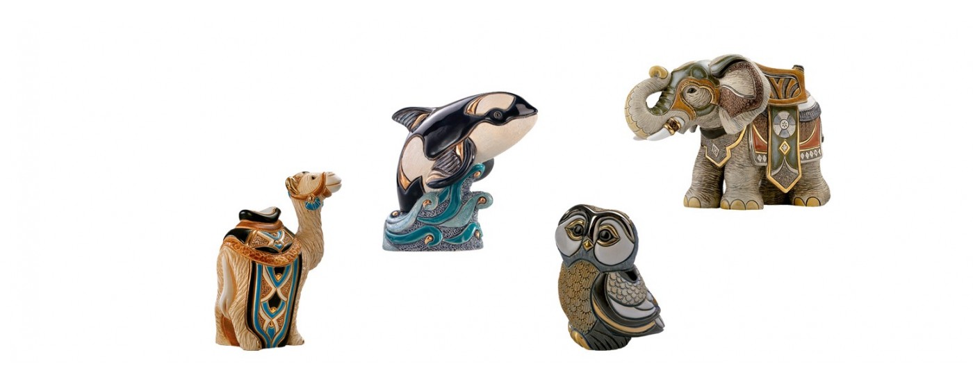 Figuras artesanales de animales - Decoración - Artestilo