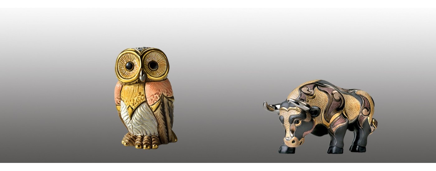Figures d'animaux en céramique - Artestilo