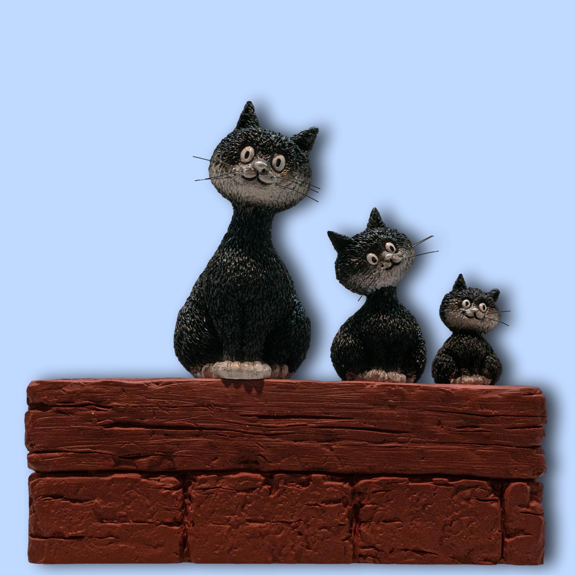 Gatos en el tejado