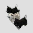TRIO DE GATOS NEGRO Y BLANCO #DUB 28