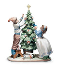 Arreglando el �rbol de Navidad