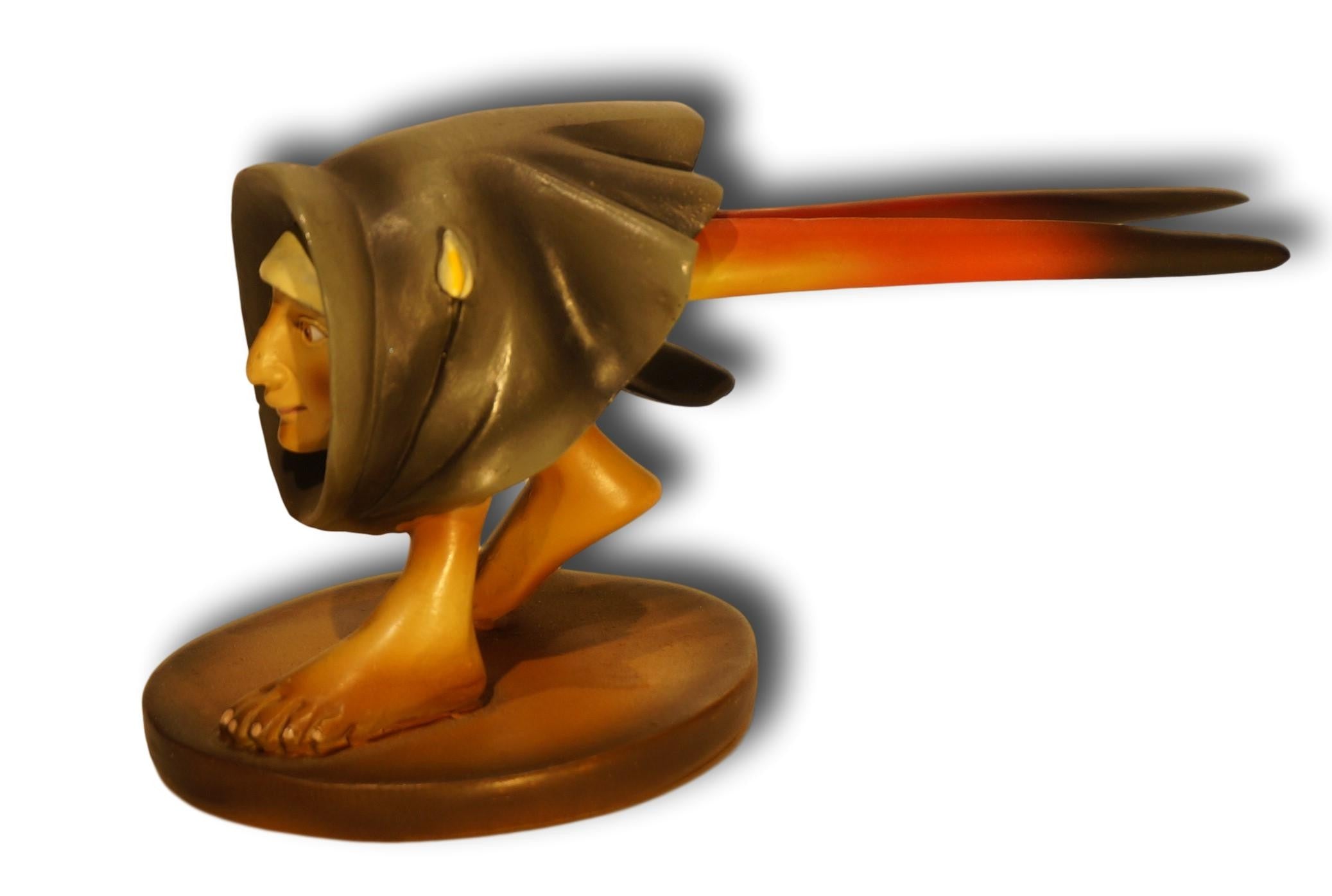 Tête avec des pieds