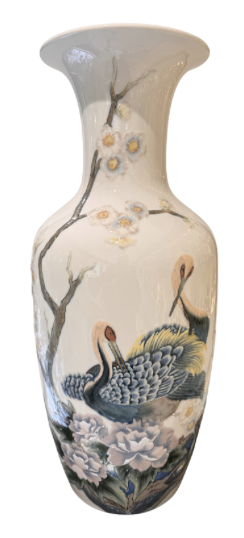 Jarr�n Celeste Grullas y Peon�as