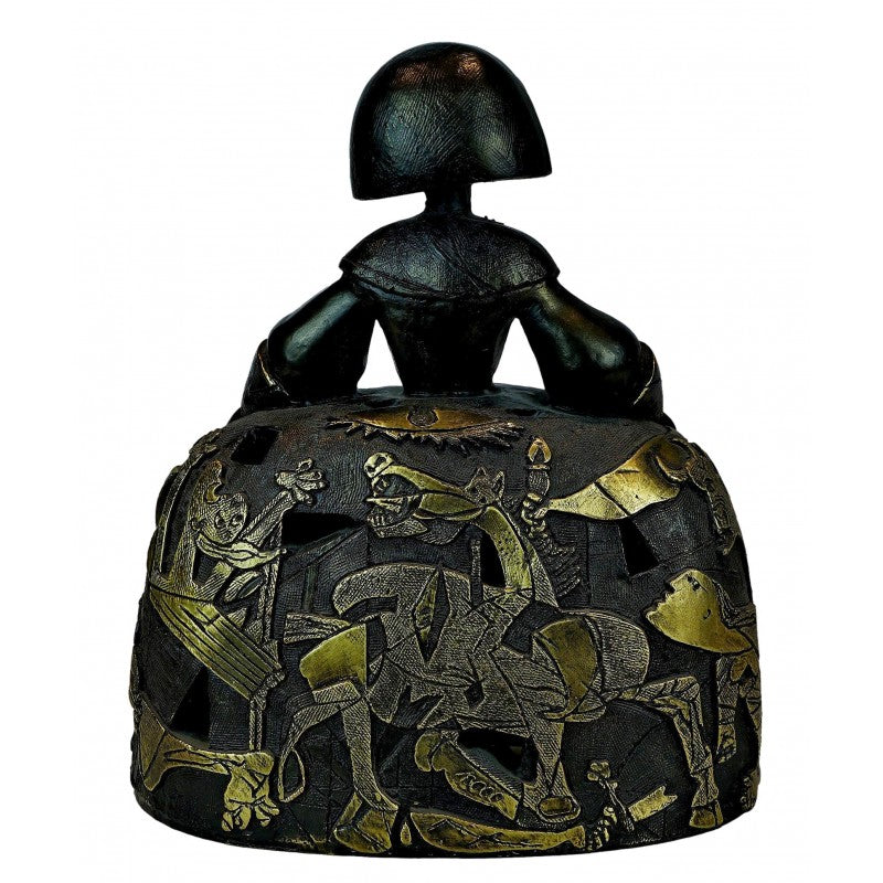 Mittelgroße Menina, Bronze-Finish
