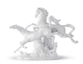 Caballos al galope (blanco)