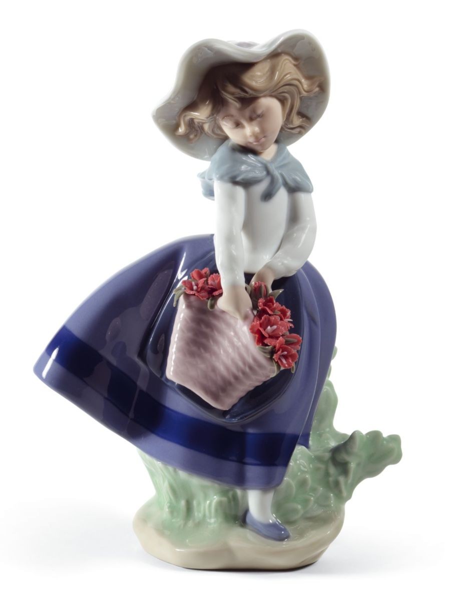 Linda con capazo (claveles)