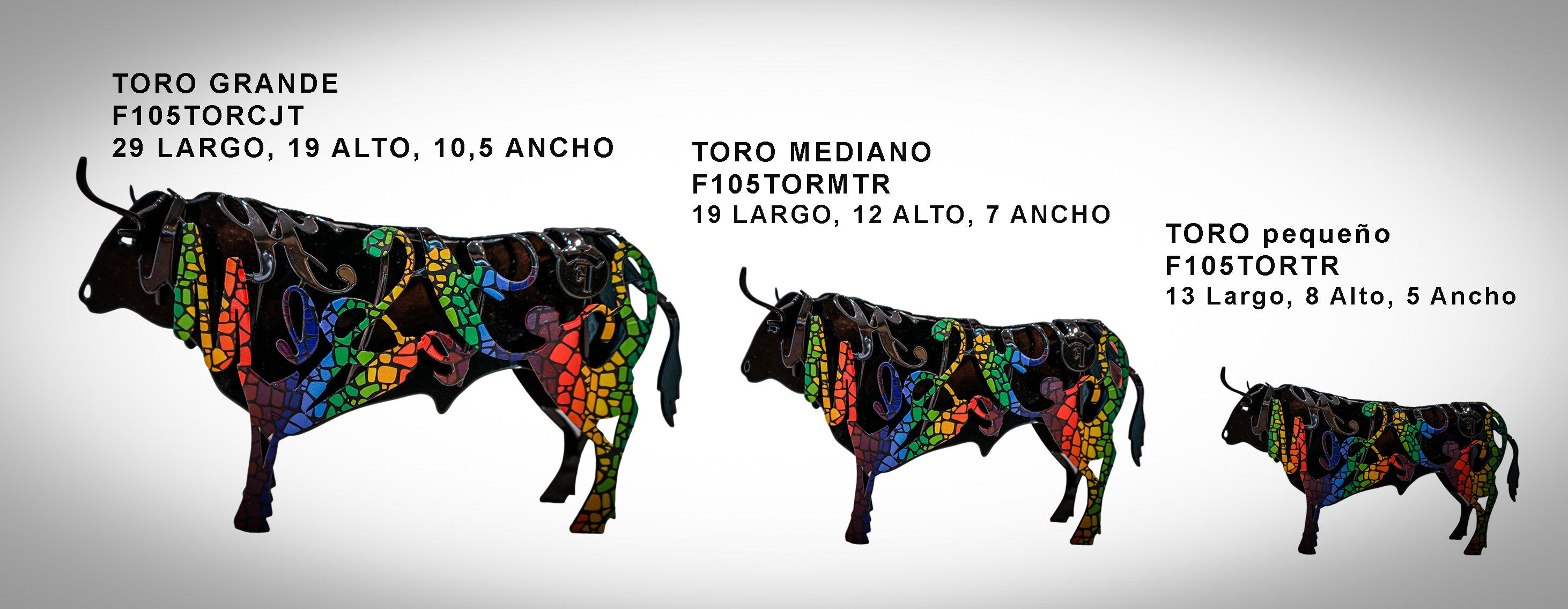 Kleiner Gaudí-Stier geschmiedet